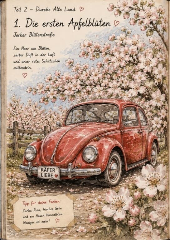 Die ersten Apfelblüten